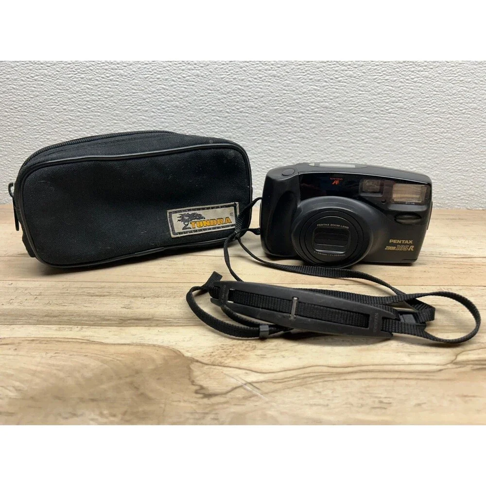 Vtg Pentax Zoom 105-R 35mm Point And Shoot Film Camera Auto Focus Japan Tested